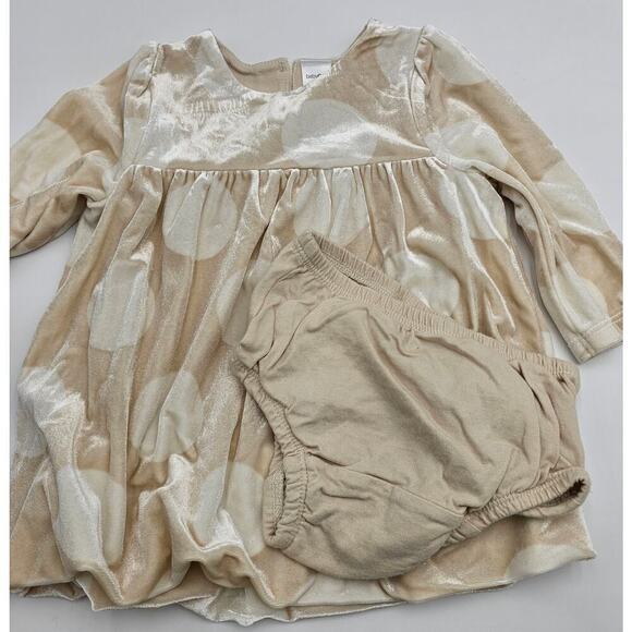 2 Gap/Old Navy Girl's Size 3-6M Cream Dresses - Picture 4 of 8